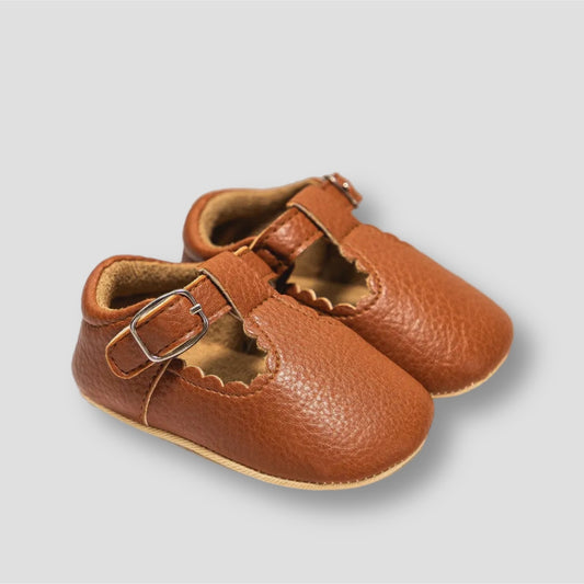 Auburn T-Strap Leather Shoes